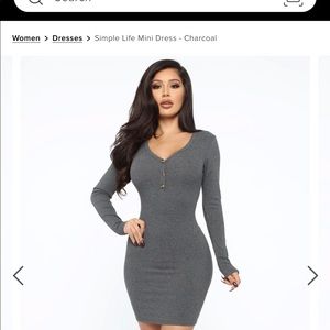 Fashion Nova “simple life mini dress”